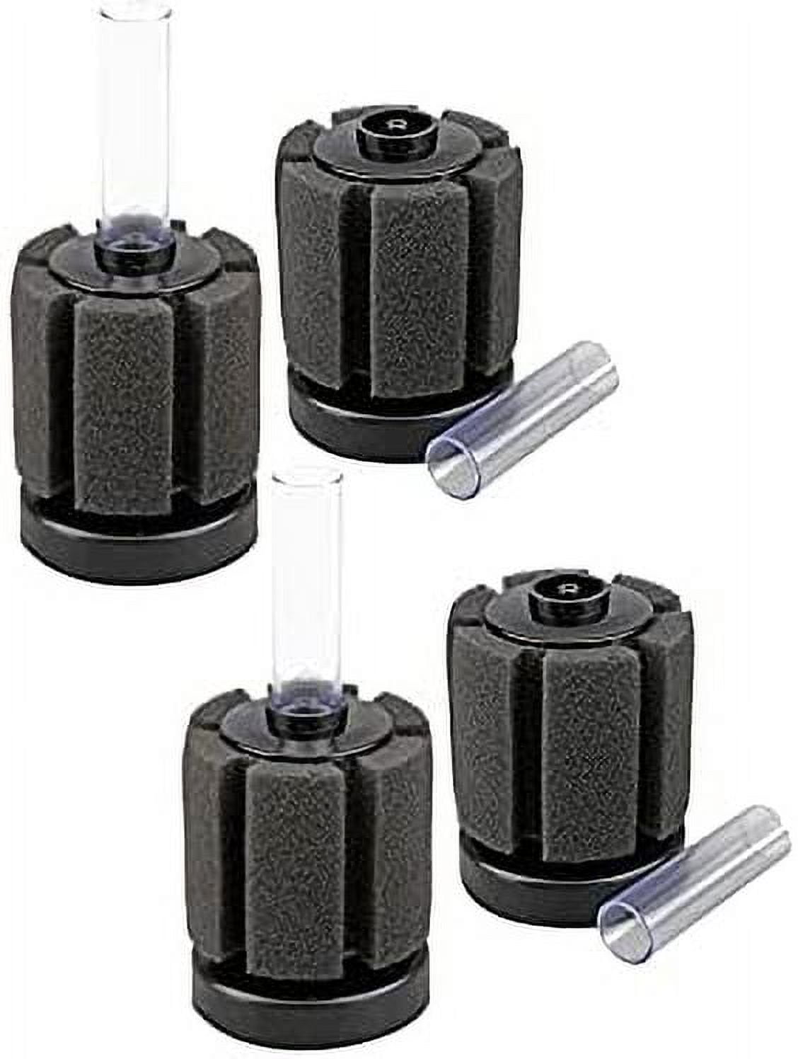 CNZ XY-180 Aquarium Air Driven Biochemical Bio Sponge Filter Up to 10 Gallon, 4-Pack