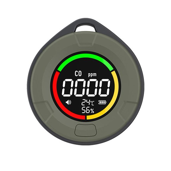 CO Detector with HD Digital Display Fast Charging Real Time CO Temp Humidity Monitor Sound Alarm for Home Safety