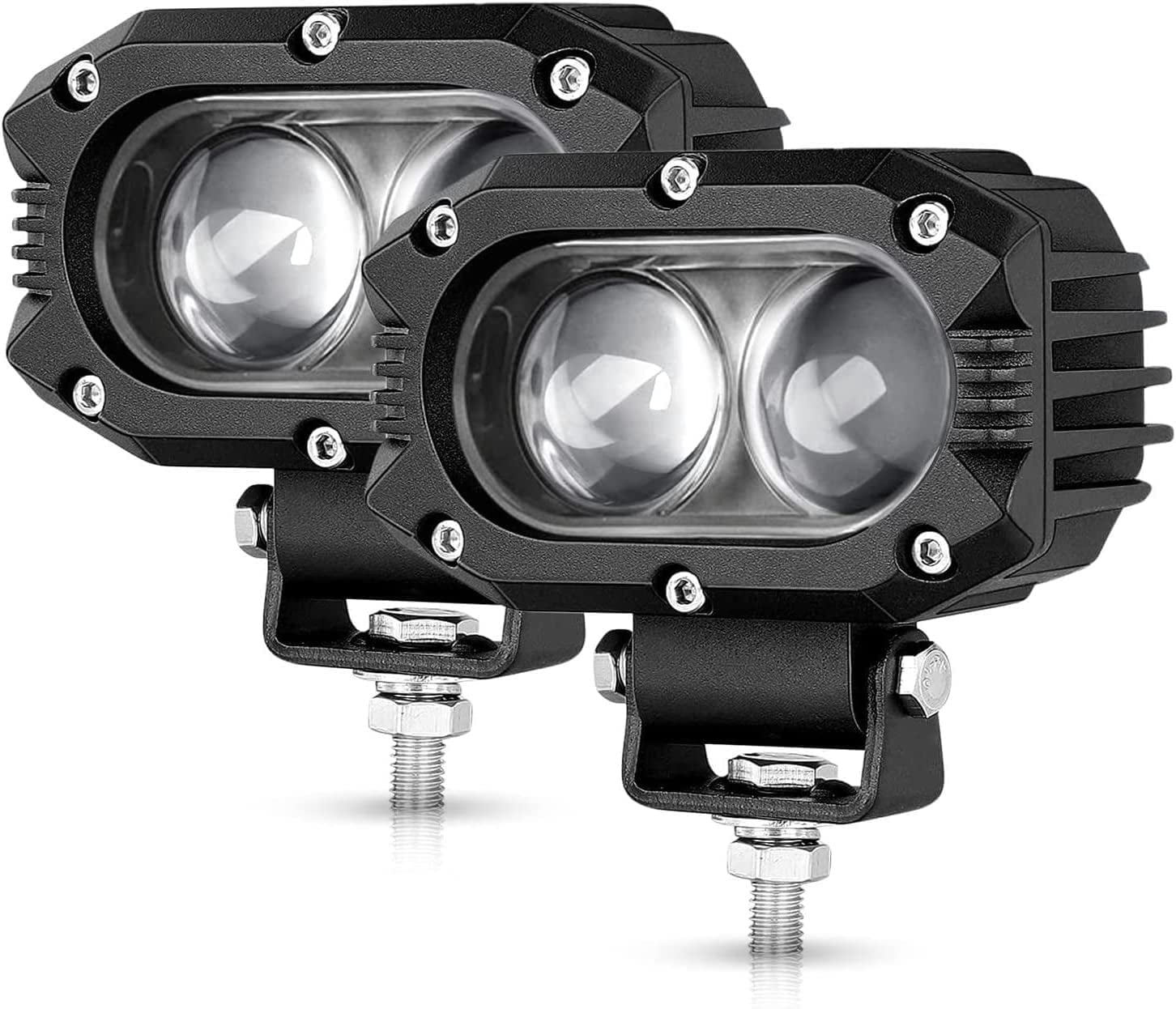 AUTOXBERT 5-Inch LED Pods – Work Light, Spotlight, Fog Lamp & DRL For Offroad Trucks & 4WD