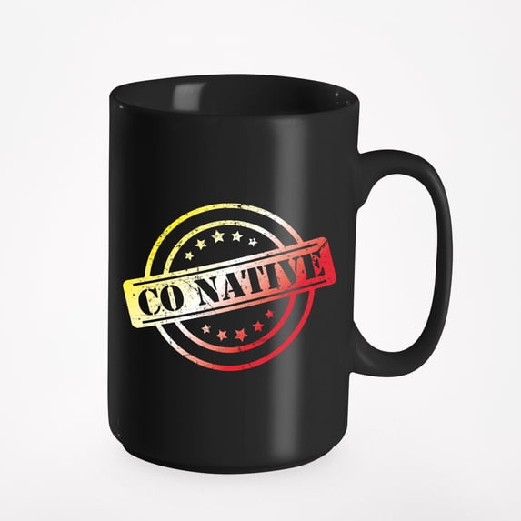 CO Native Logo, Black 15oz Ceramic Mug