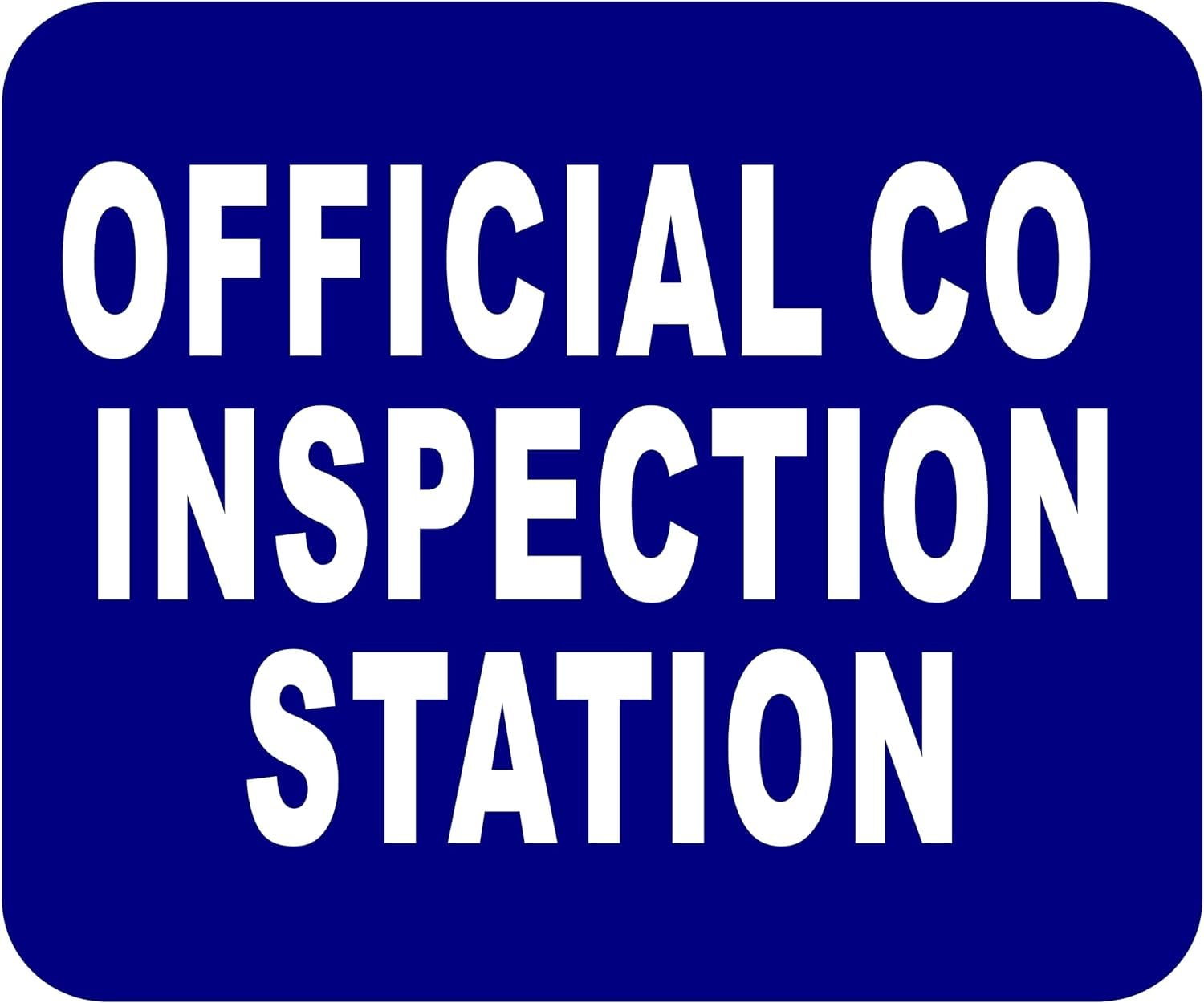 CO OFFICIAL INSPECTION STATION Aluminum Composite Sign, 15"x18