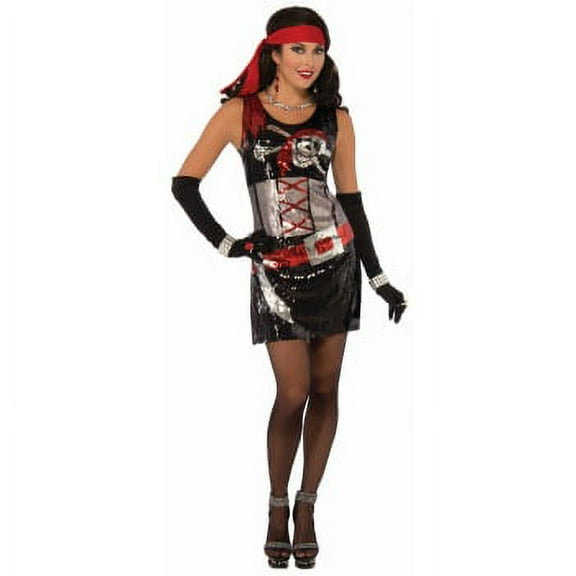 CO-SEQUIN PIRATE DRESS-XS/S