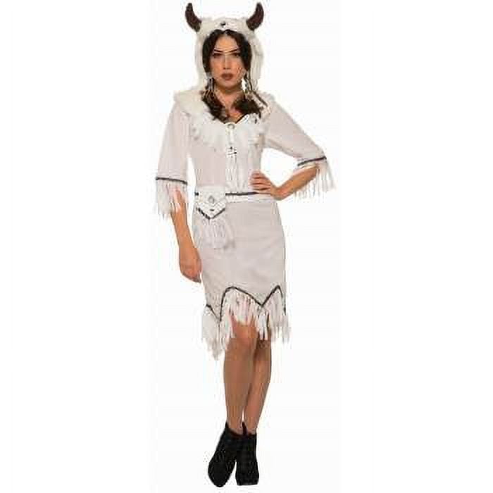 White Buffalo Spirit Costume Ladies Dress White Buffalo Spirit Costume Ladies Dress