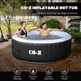 thumbnail image 1 of CO-Z 4 Person 6ft Inflatable Hot Tub Pool with Massage Jets and All Accessories Black, 1 of 10