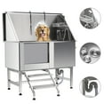 thumbnail image 1 of CO-Z  50" Dog Grooming Bath Tub Kit Grooming Tubs for Pets 176lbs Stainless Steel, 1 of 12