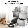 thumbnail image 1 of CO-Z 50 in Dog Grooming Tub with Nonskid Retractable Ramp for Large Dogs, Professional Dog Bathing Station, Stainless Steel Dog Washing Station with Swivel Faucet Pull Out Showerhead Storage Drawer, 1 of 8