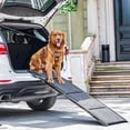 thumbnail image 1 of CO-Z 63" Folding Pet Ramp for Large Dogs up to 200 lb, Car Ramp for Dogs with Non-Slip Rug Surface, Portable Dog Pet Stairs Ramp for Car SUV Truck Bed Couch, Indoor and Outdoor Use, 1 of 11