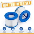 thumbnail image 1 of CO-Z Replacement Filters for Inflatable Hot Tubs and Portable Pools, 4" x 3", 2 Piece Pack, 1 of 9