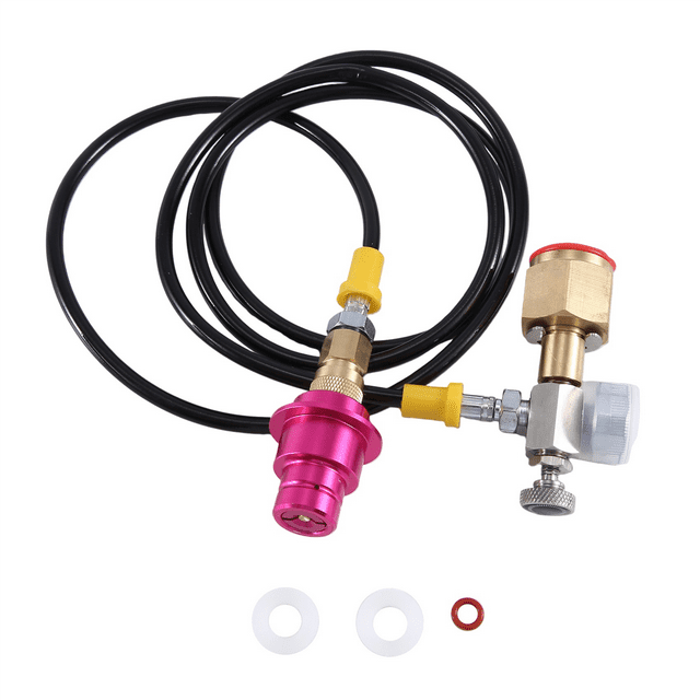 CO2 Adapter Hose with 2000Psi Pressure Gauge for DUO/TERRA/ART Quick