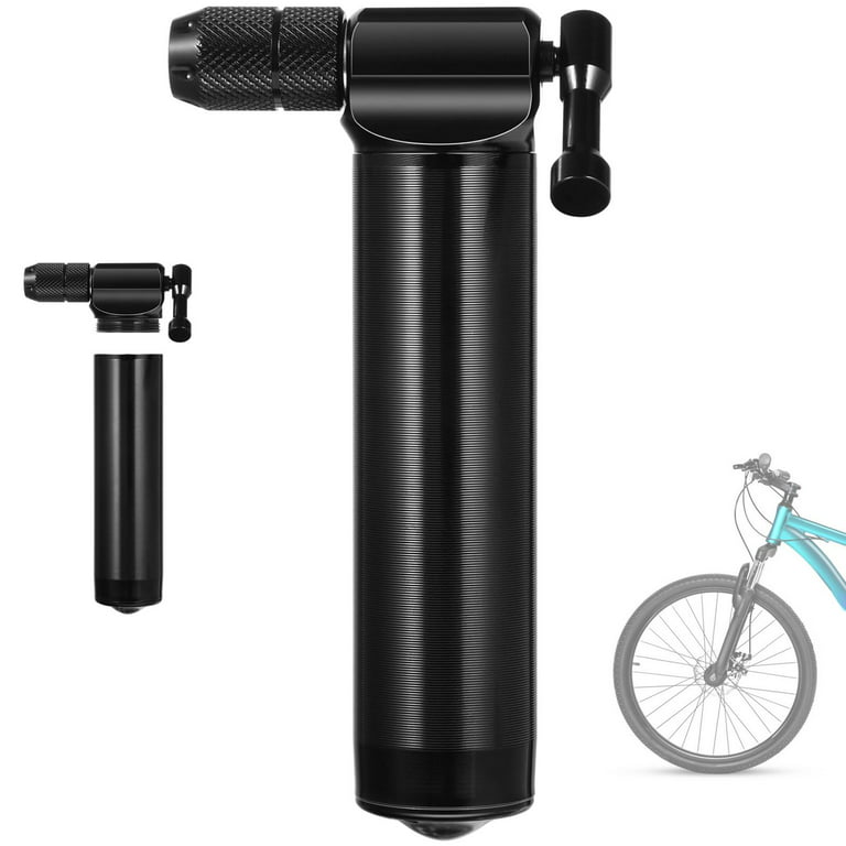 CO2 Bike Tire Inflator, Portable Mini CO2 Bicycle Tire Pump, Compatible  with Schrader Valve, Simple CO2 Bike Tyre Inflator for 12g/16g/20g/25g CO2  Cartridges 