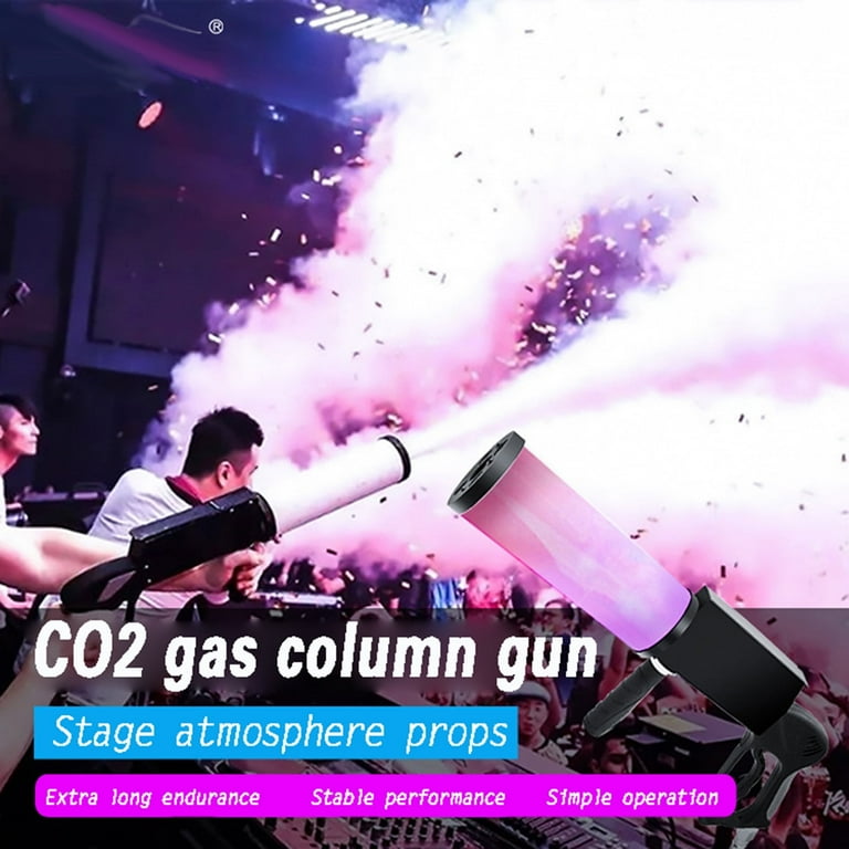 CO2 Cannon Portable Handheld Fog Machine, RGB Stage Dry Ice Jet