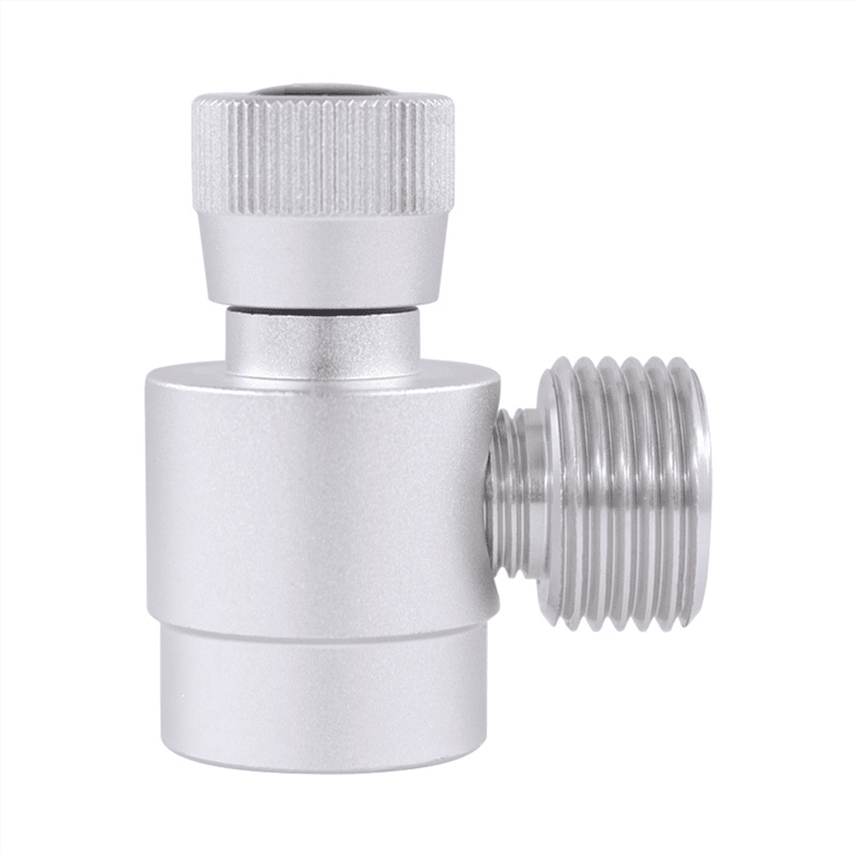 CO2 Navuladapter M10x1 Naar W21.8-14 - Duurzame Gasfles Adapter Zwart