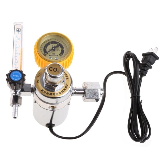 CO2- Flow Meter 0-25MPa Pressure Regulator Gauge for Weld Mig- Tig Welding Metal