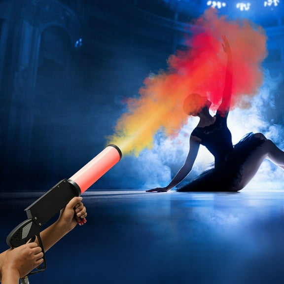 CO2 Handheld Smoke Machine - 16.4-32.8ft Spray Distance, LED Lights, High Pressure, Easy Operation, Portable for Parties, Concerts & Festivals