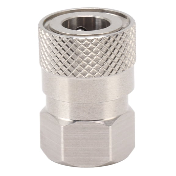 CO2 Refill Connector - 304 Stainless Steel Gas Filling Adapter with 1/8 NPT Female Thread Coupling