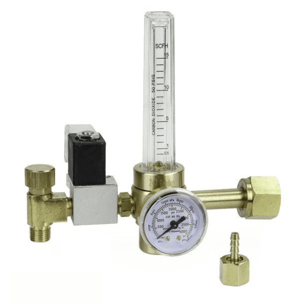 CO2 Tank Regulator with Solenoid Valve