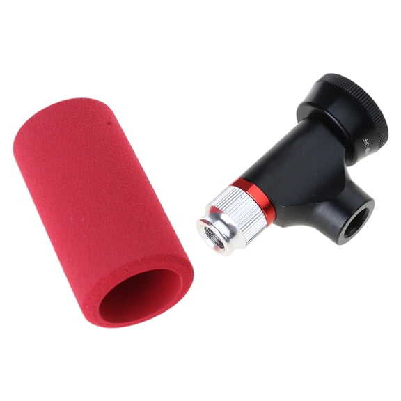 CO2 Tyre Filler Air Pumps with Pressure Gauge Road Bike Tire Inflator CO2 Inflator Head for Road & Mountain Bikes