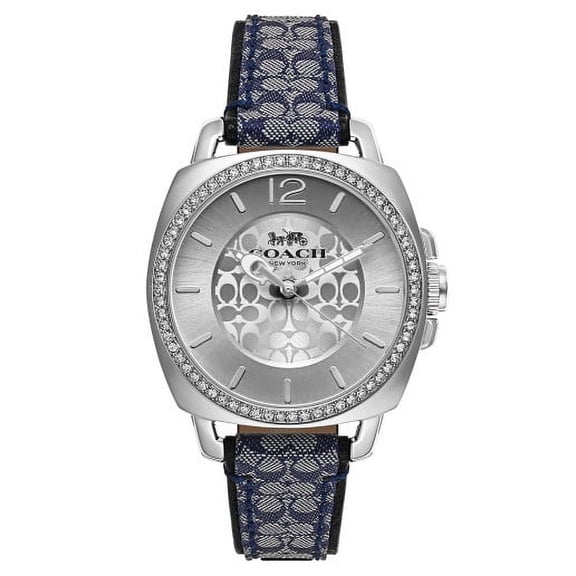 COACH Boyfriend Navy/Silver One Size