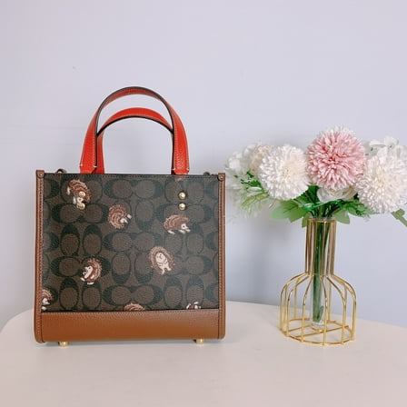 COACH CC769 Dempsey Tote 22 In Signature Canvas With Hedgehog Print
