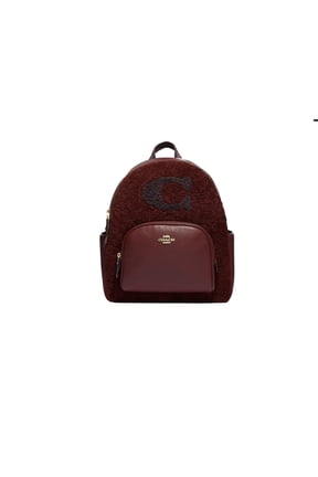 Court Backpack In Signature Canvas (IM/Black Cherry)