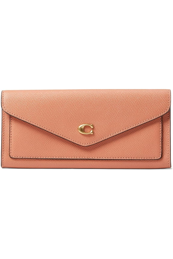 Cross Grain Leather Wyn Soft Wallet One Size Light Coral