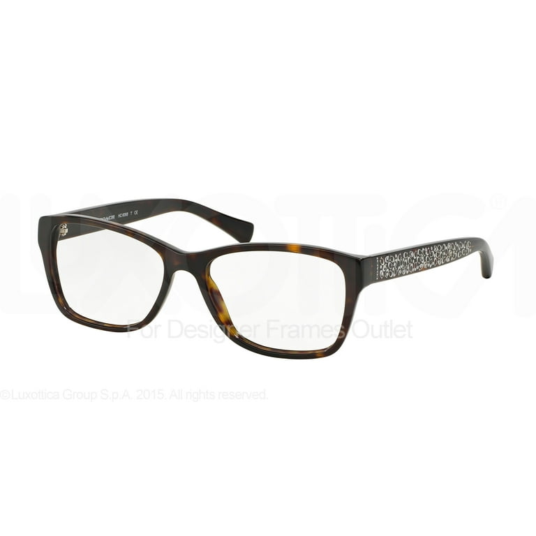 Coach Women's Eyeglasses HC 6068 5282 Black/Blue Rectangular Frame 54[]16 2024 135