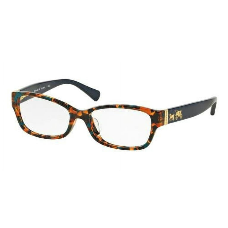 COACH Eyeglasses HC6078 5337 Teal Confetti Teal 52MM