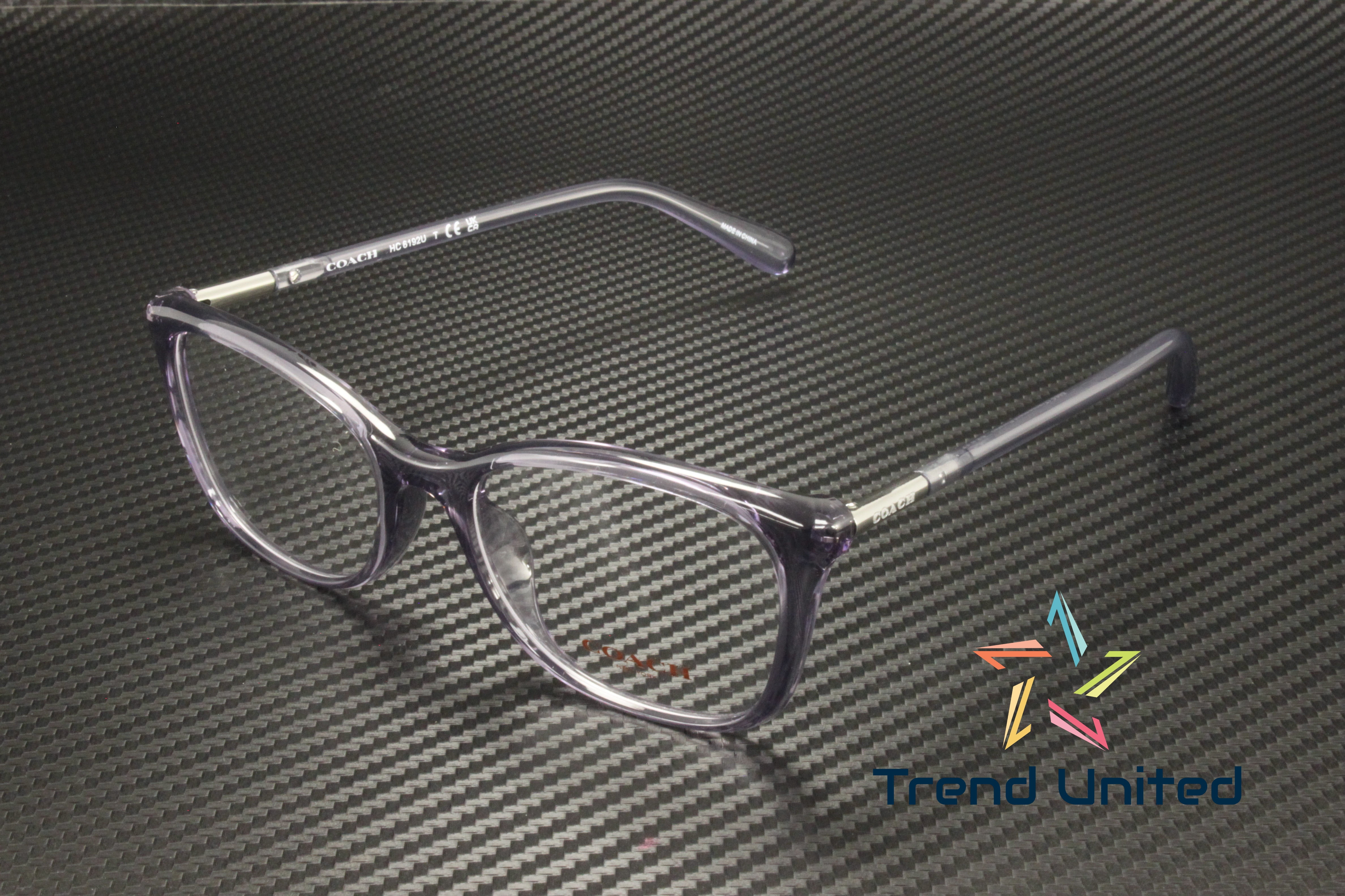 COACH HC6192U 5665 Transparent Purple Demo Lens 52 mm  display picture 1