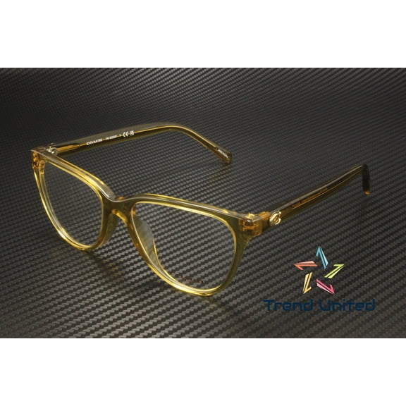 COACH HC6202F 5715 Transparent Honey Demo Lens 54 mm Women's Eyeglasses