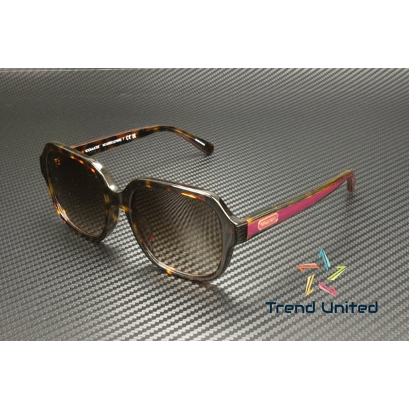 COACH HC8335U 512013 Dark Tortoise Brown Gradient 53 mm Women's Sunglasses