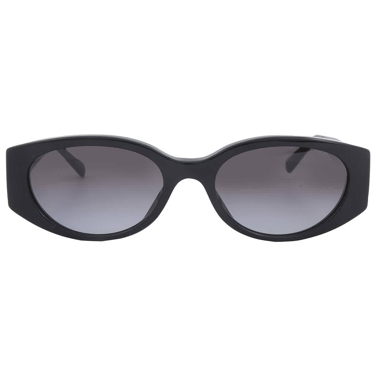 Coach Women\'s Black Gradient Oval Sunglasses Coach Gradient Grey Oval Sunglasses HC8396U 50028G 56  main image 2