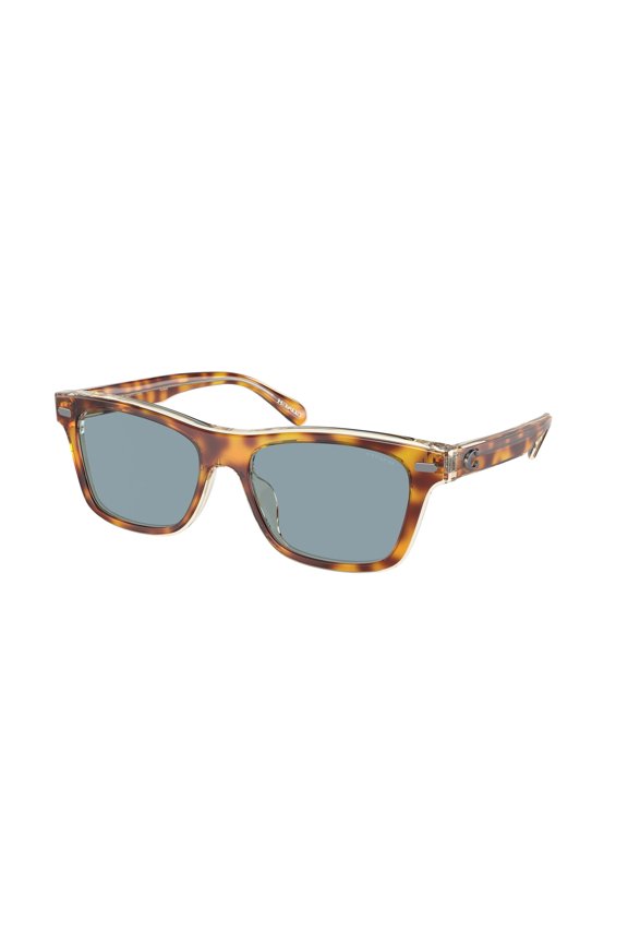 HC8371U 575672 Ch583 Tort Trans Beige Lt Blue Solid 54 Men's Sunglasses
