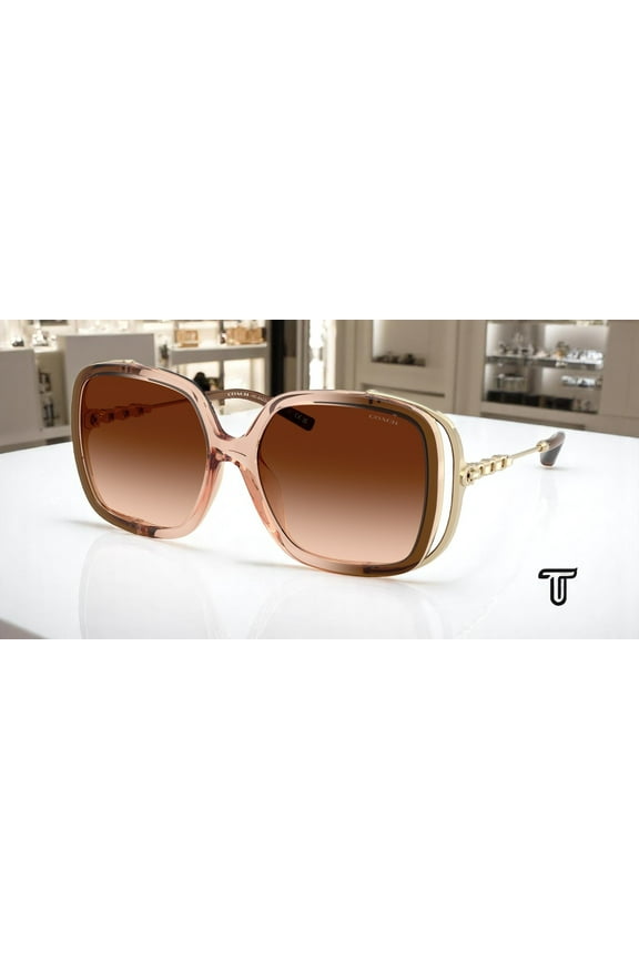 HC8423U 576974 CAD80 Brown Gradient 56 mm Women's Sunglasses