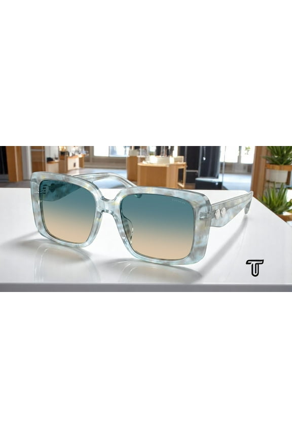 HC8424U 58664M CAD54 Pearlized Blue Yellow Grad 54 mm Women's Sunglasses