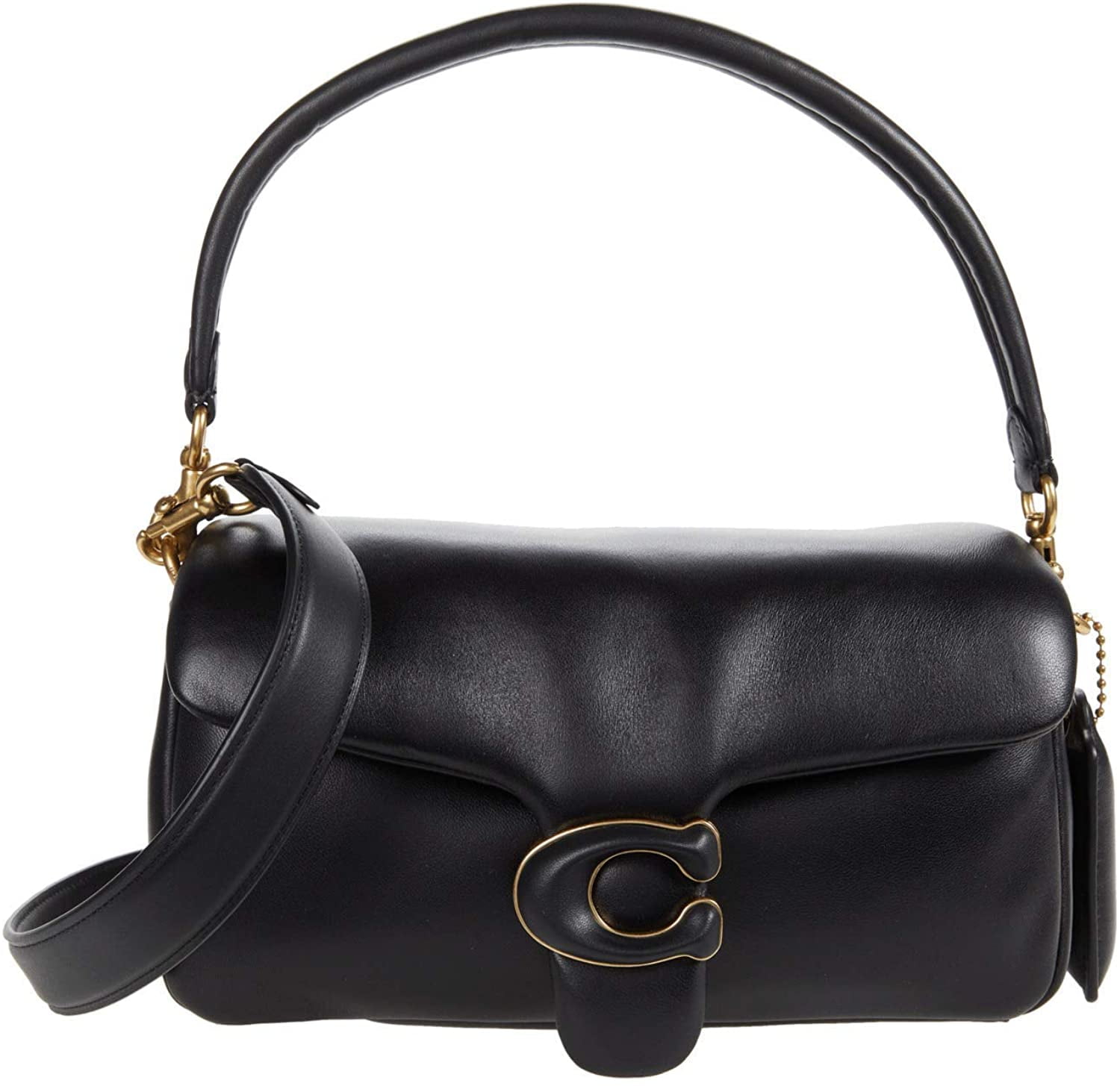 COACH Leather Covered C Closure Puffy Tabby Shoulder Bag 26 One Size B4 Black Walmart