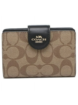 NWT Coach Mini Wallet On A Chain In Signature Canvas With Floral