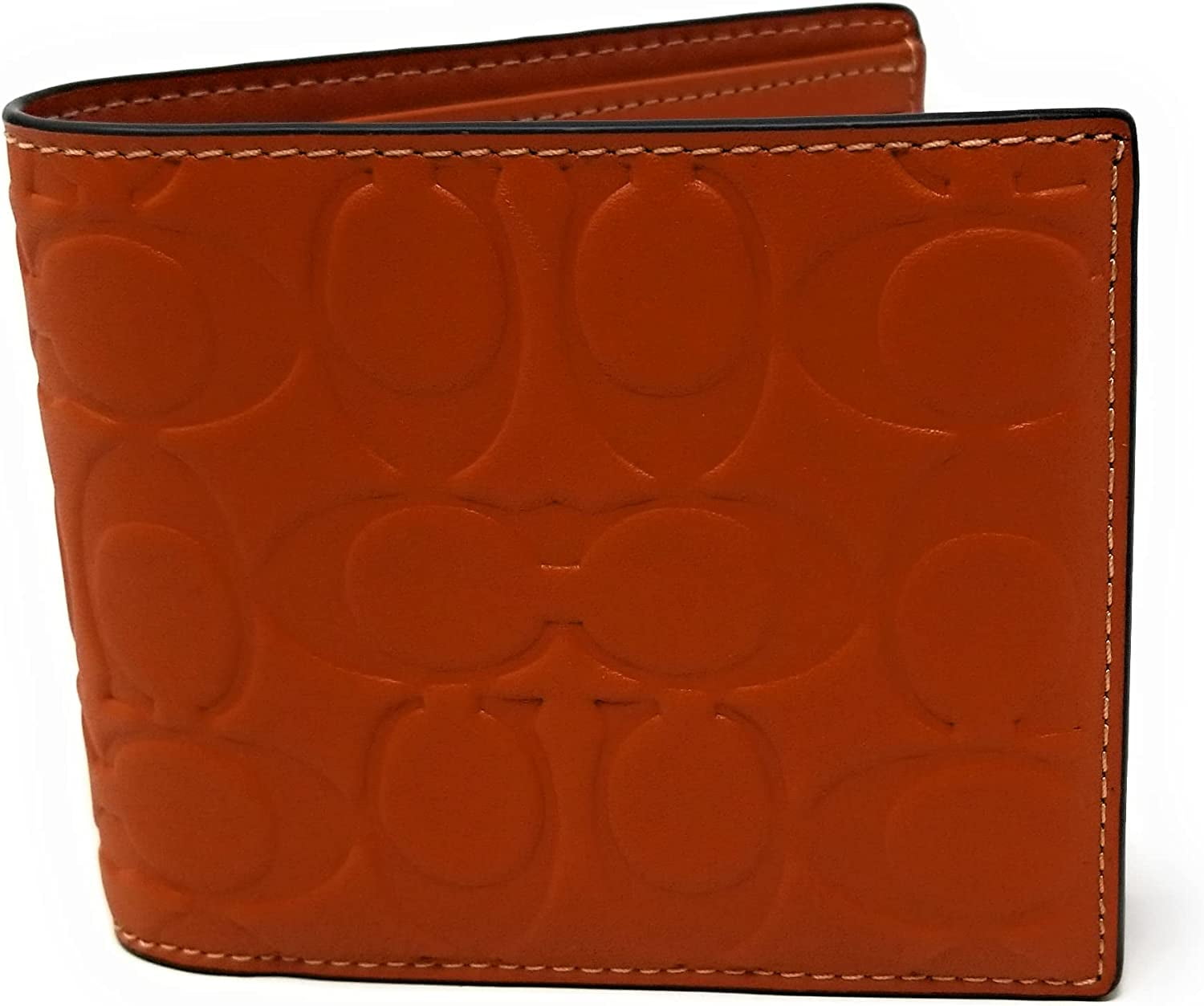 COACH Men s 3 in 1 Wallet Signature Leather Sunset Walmart