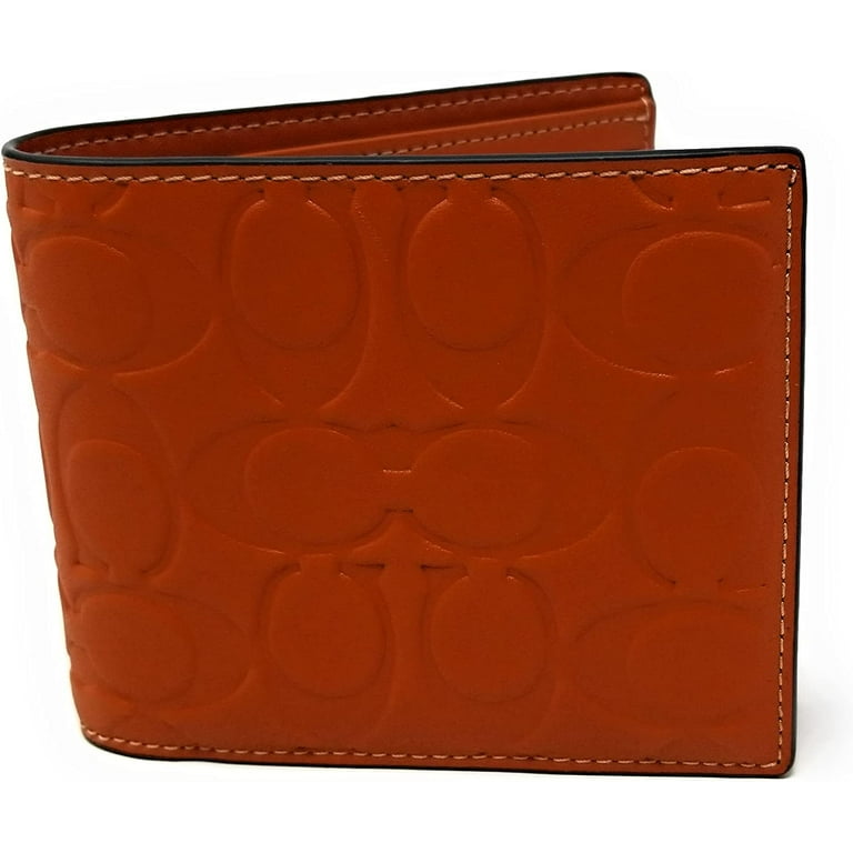 COACH Men s 3 in 1 Wallet Signature Leather Sunset