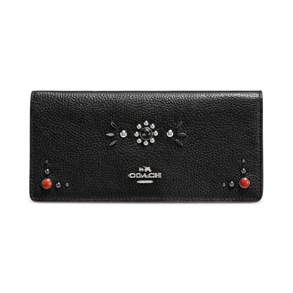 COACH Western Rivets Slim Wallet