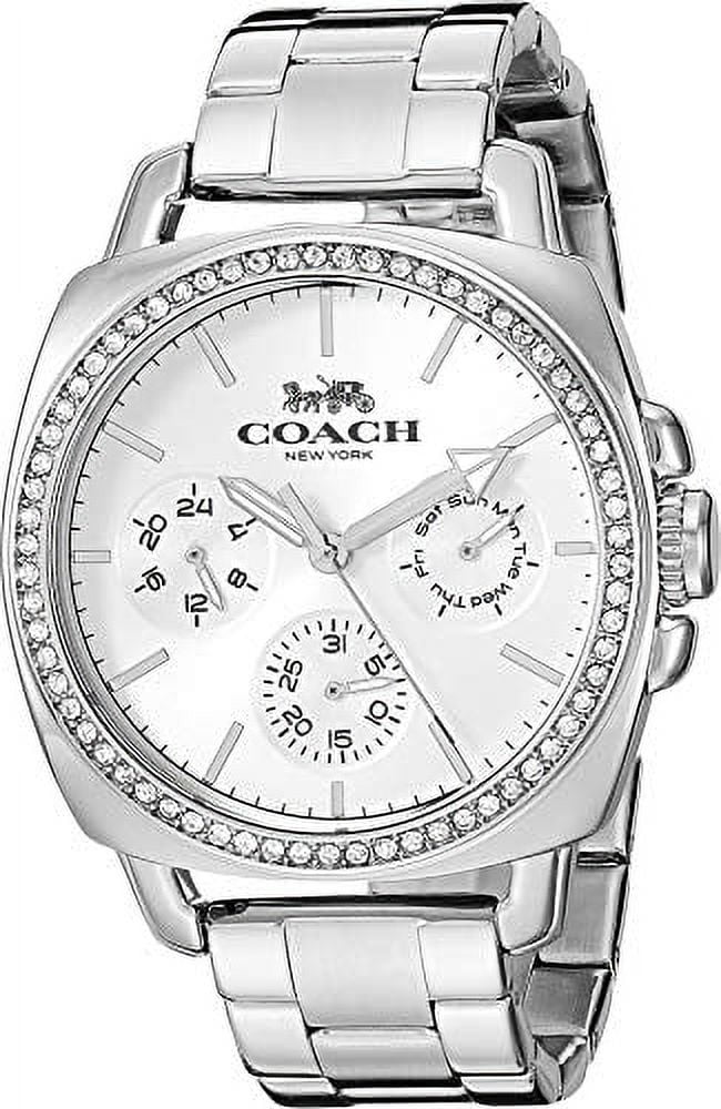 COACH ウォッチ COACH Women's Multifunction Boyfriend Watch, Silver