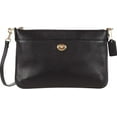 thumbnail image 1 of COACH Womens C3376-GDBLK Polished Pebble Polly Crossbody Gd/Black One Size, 1 of 4