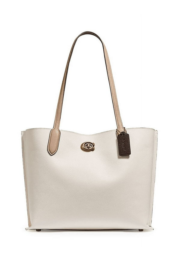 Womens Color-Block Leather Willow Tote Chalk Multi C0691-B4CAH One Size