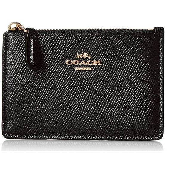 COACH Womens Crossgrain Mini ID Skinny Li/Black