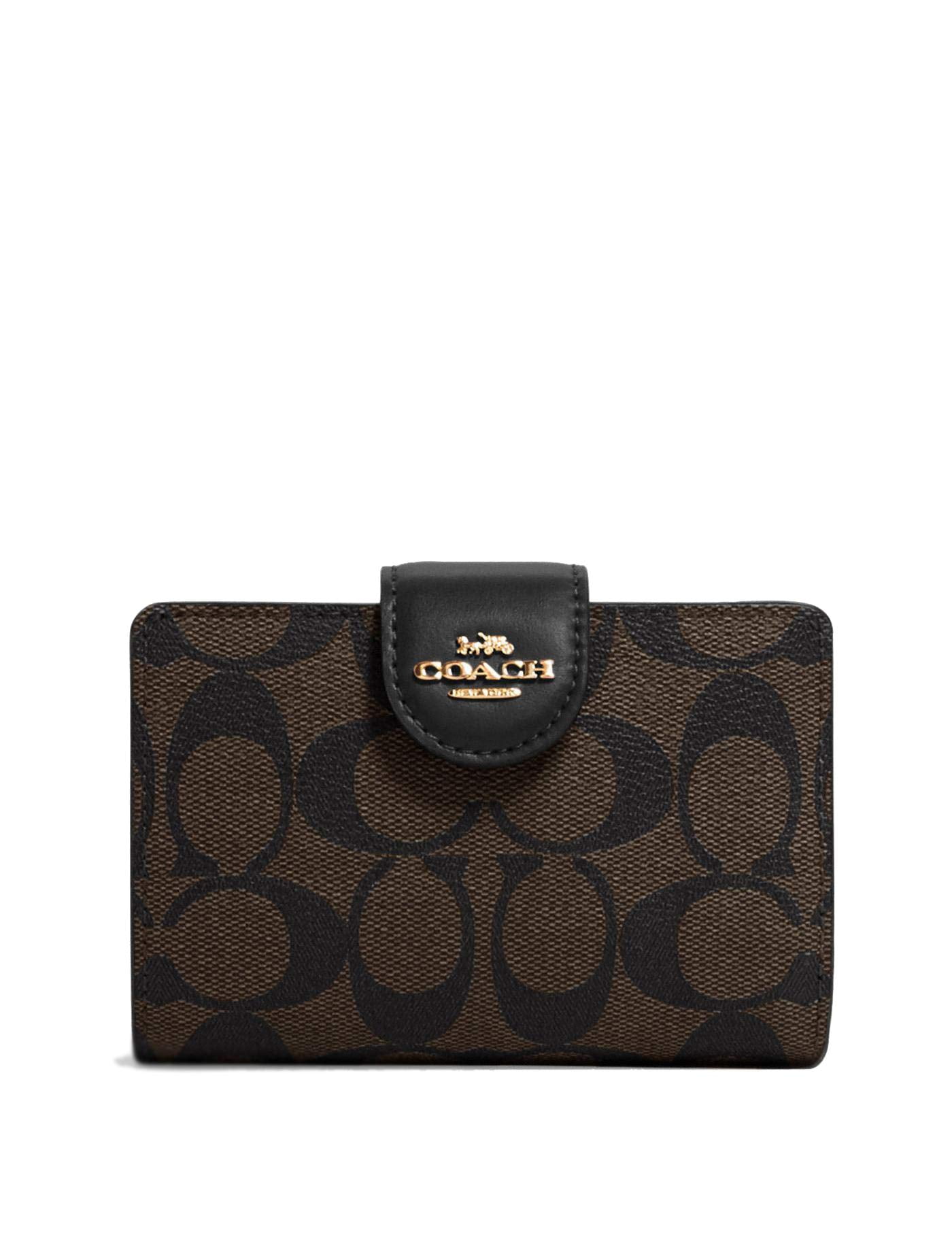 COACH Womens Medium Corner Zip Wallet In Signature Egypt Ubuy