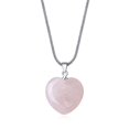 thumbnail image 1 of COAI Rose Quartz Crystal Heart Pendant Necklace for Women, 1 of 5
