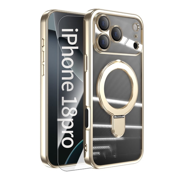 Incleded COAROVER Clear TPU Magnetic Case for Apple iPhone 18 Pro 6.3