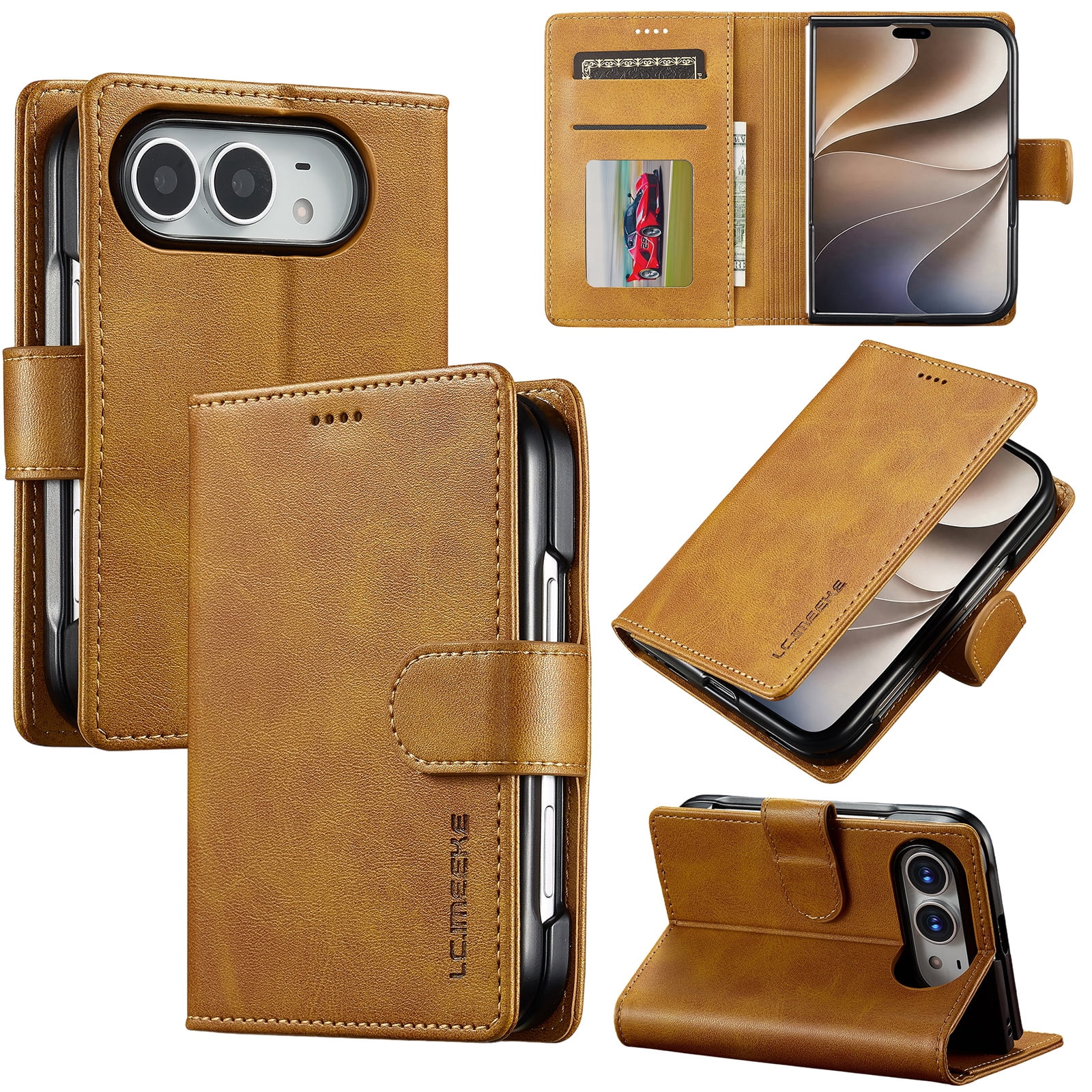 COAROVER Wallet Case for Apple iPhone Duo,Premium PU Leather Shock ...
