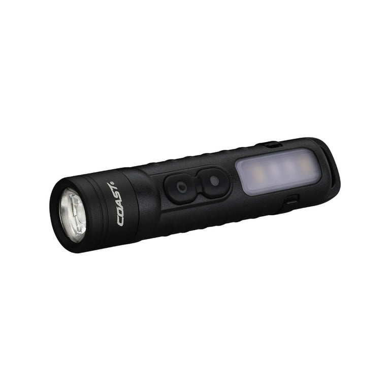 coast rechargeable led flashlight backpacking TX22R 5300 Turbo Lumen Long Range Tactical with Spot and Flood Beams, Durable Aluminum Build light scenarios Coast KL50R Rechargeable Flashlight Black