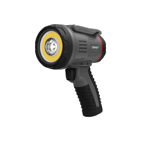 Coast LS20R 2500 Lumen Rechargeable LED Spotlight, 1/4 Mile Beam Distance, SOS Mode, IP67 Waterproof