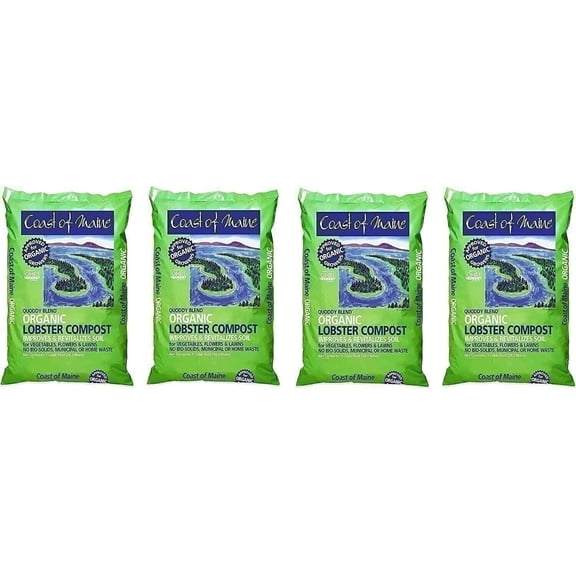 COAST OF MAINE Q1 Lobster Compost Soil Conditioner, 1 Cubic Feet (Fur k)